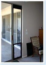 sliding glass pet door